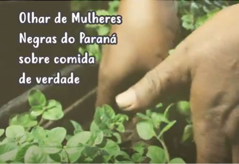 Documentário Olhar de Mulheres Negras do Paraná sobre comida de verdade