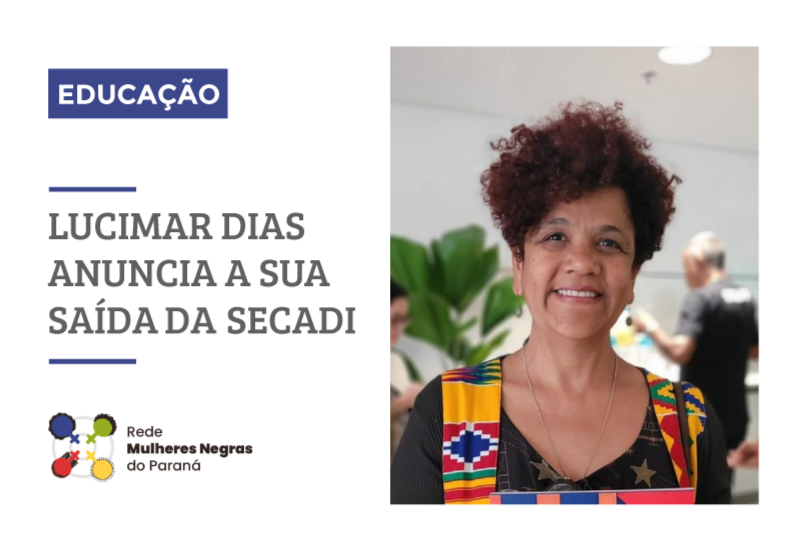 LUCIMAR DIAS ANUNCIA A SUA SAÍDA DO SECADI  - 